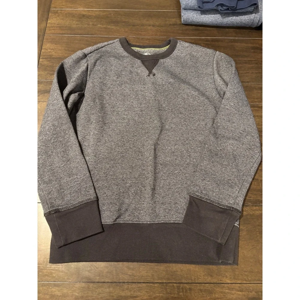 Athletic Works Boys Crewneck Sweatshirt Charcoal Grey Heather L 10-12 Pullover